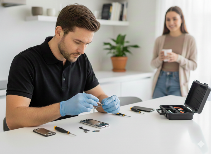 Réparation de téléphone à domicile : service certifié QualiRépar et économies immédiates grâce au Bonus Réparation en Provence-Alpes-Côte d’Azur